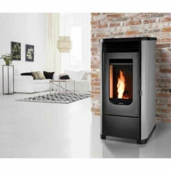 Poêle à Granulés De Bois 7.5kw Gris - Supra - Leni7gris - Gris