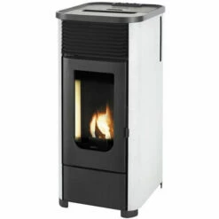 Poêle à Granulés De Bois 6kw Noir/blanc - Supra - Leni6blanc - Blanc/noir