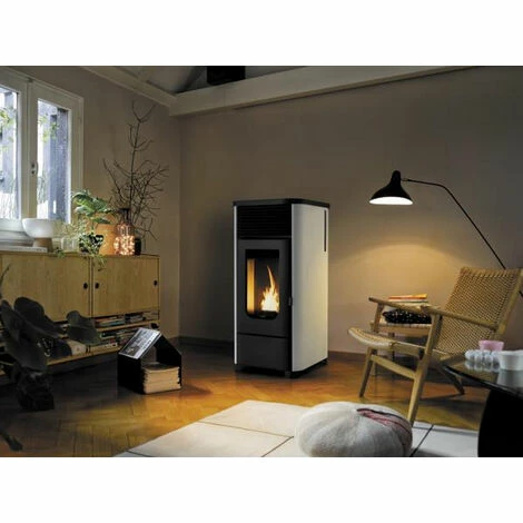 Poêle à Granulés De Bois 6kw Noir/blanc - Supra - Leni6blanc - Blanc/noir 3 Poêle à Granulés De Bois 6kw Noir/blanc - Supra - Leni6blanc - Blanc/noir – Image 3
