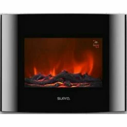 Cheminée électrique 2000w - Supra - Luneo-2000 - Noir