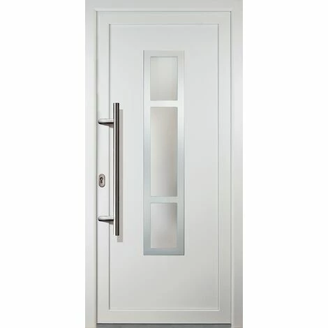 MEETH Portes D'entrée Exklusiv Modèle 87, Intérieur: Blanc, Extérieur: Blanc Largeur: 88cm, Hauteur: 200cm, Sens D'ouverture: Tirant Gauche 1 MEETH Portes D'entrée Exklusiv Modèle 87, Intérieur: Blanc, Extérieur: Blanc Largeur: 88cm, Hauteur: 200cm, Sens D'ouverture: Tirant Gauche