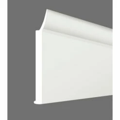 MEETH Plat De Finition PVC 30 X 3 Mm, Autocollant Avec Joint, Longueur 220 Cm, Couleur : Blanc