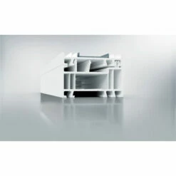 MEETH Elargisseur PVC Portes D'entrée 35 Mm, Longueur 220 Cm, Blanc/blanc