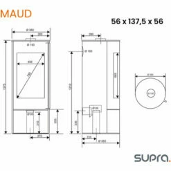 Poêle à Bois étanche Supra Maud - Noir 8 Poêle à Bois étanche Supra Maud - Noir -Meeth Soldes Boutique 49088719 4