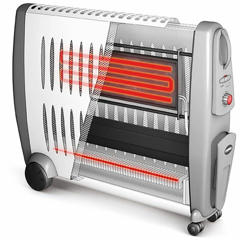 Radiateur Mobile 2 En 1 Supra CERAMINO 1503 De 1500W Pour Surface Jusqu’à 20m2 Avec 3 Niveaux D’intensité - Blanc 2 Radiateur Mobile 2 En 1 Supra CERAMINO 1503 De 1500W Pour Surface Jusqu’à 20m2 Avec 3 Niveaux D’intensité - Blanc – Image 2