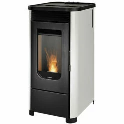 Poêle à Granulés De Bois 7kw Blanc - Supra - Leni 7 Access Control Blanc - Blanc