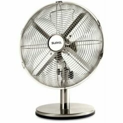 Supra Ventilateur De Table HEOLE - 35W - 30cm - 4 Pales - Chromé