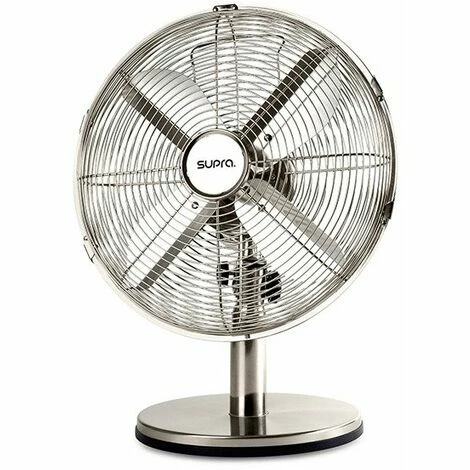 Supra Ventilateur De Table HEOLE - 35W - 30cm - 4 Pales - Chromé 1 Supra Ventilateur De Table HEOLE - 35W - 30cm - 4 Pales - Chromé