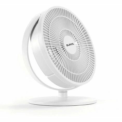 Supra Ventilateur De Table HÉLI - 12W - 25cm - 3 Pales - Blanc 1 Supra Ventilateur De Table HÉLI - 12W - 25cm - 3 Pales - Blanc