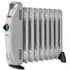 SUPRA Mini-Radiateur électrique Mobile Bain D'huile 1000W Surface 10m2 - Blanc
