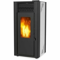 Poêle à Granulés De Bois 11.9kw Blanc - Supra - Orphee 12 Blanc - Blanc/noir