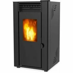 Poêle à Granulés De Bois 8kw Noir - Supra - Orphee 8 Noir - Noir