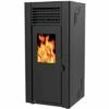 Poêle à Granulés De Bois 10kw Noir - Supra - Orphee 10 Noir - Noir
