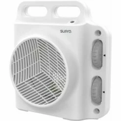 Pack 2x SUPRA Radiateurs Soufflant 2000W IP21 Blanc Thermostat Mécanique - Blanc -Meeth Soldes Boutique 76444525 3