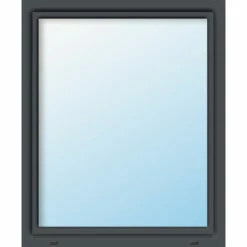 MEETH FENÊTRE PVC, Triple Vitrage - L'économie D'énergie Uw 0,86 - Blanc/titan, 1 Vantail, Oscillo-battante, 100 X 50 Cm, Tirant Gauche -Meeth Soldes Boutique 76902744 3