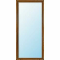 MEETH PORTE De FENÊTRE PVC, Triple Vitrage - L'économie D'énergie Uw 0,86 - Des Deux Côtés Golden Oak, 1 Vantail, Oscillo-battant, Largeur 100 Cm, Hauteur 200 Cm, Tirant Gauche