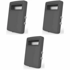 PACK SUPRA 3 Radiateurs Electriques Soufflant Chauffage D'Appoint 2 Allures - Gris