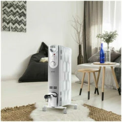 SUPRA Radiateur Bain D'Huile 1500W Eco-Design Thermostat Mécanique - Blanc 7 SUPRA Radiateur Bain D'Huile 1500W Eco-Design Thermostat Mécanique - Blanc -Meeth Soldes Boutique 77785206 4