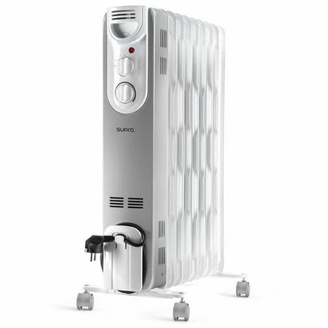 Pack SUPRA 2x Radiateurs à Bain D'Huile 2000W Thermostat Mécanique - Blanc 2 Pack SUPRA 2x Radiateurs à Bain D'Huile 2000W Thermostat Mécanique - Blanc – Image 2