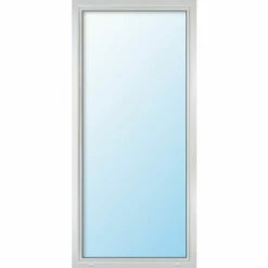 MEETH PORTE De FENÊTRE PVC, Triple Vitrage - L'économie D'énergie Uw 0,86 - Blanc/blanc, 1 Vantail, Oscillo-battant, Largeur 70 Cm, Hauteur 200 Cm, Tirant Gauche